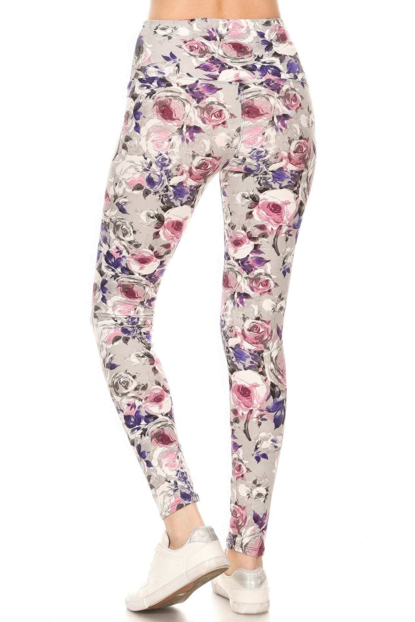 Floral printed yoga leggings - The Diva Goddess