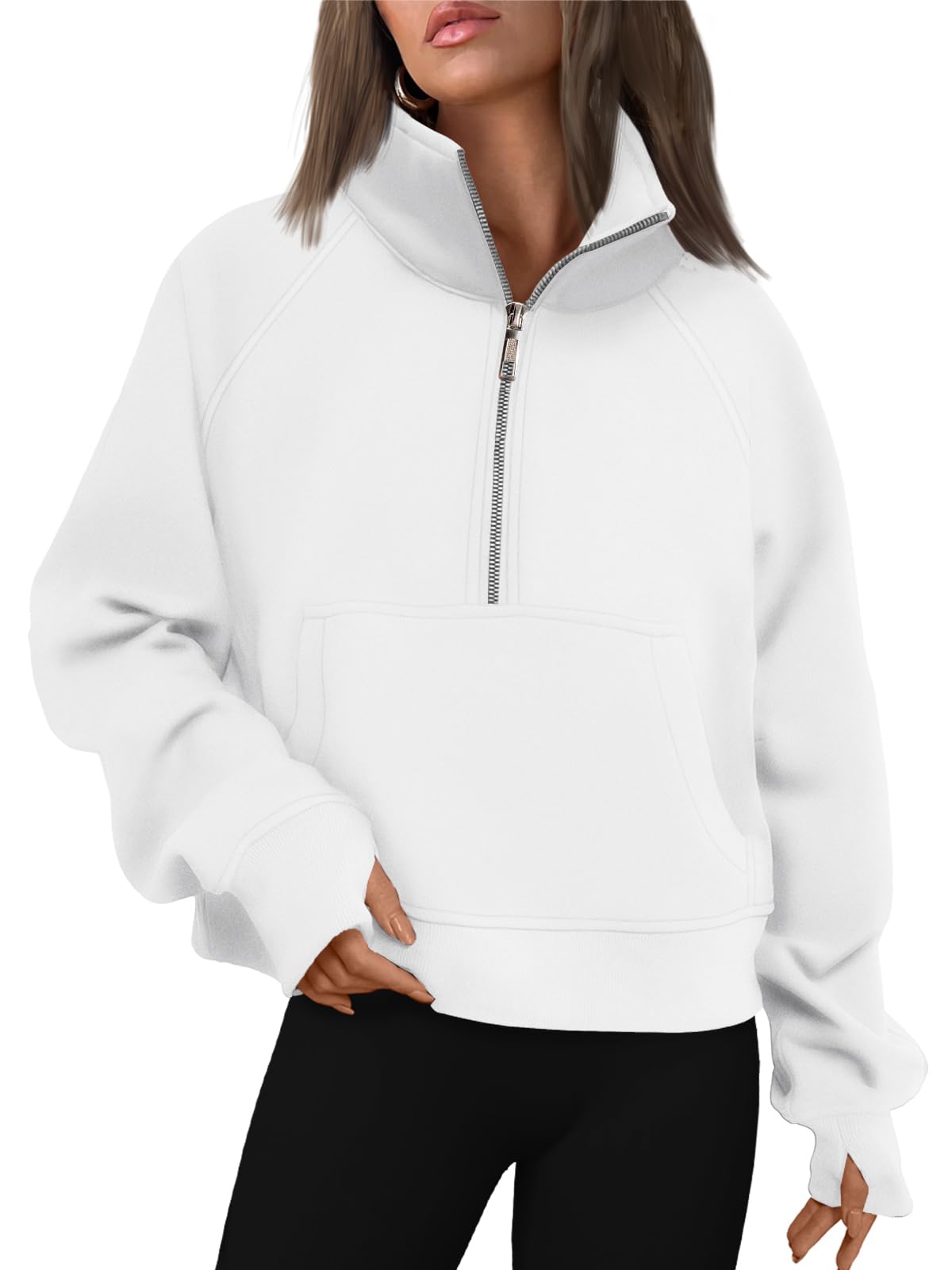 Fall outfits fleece sweatshirt