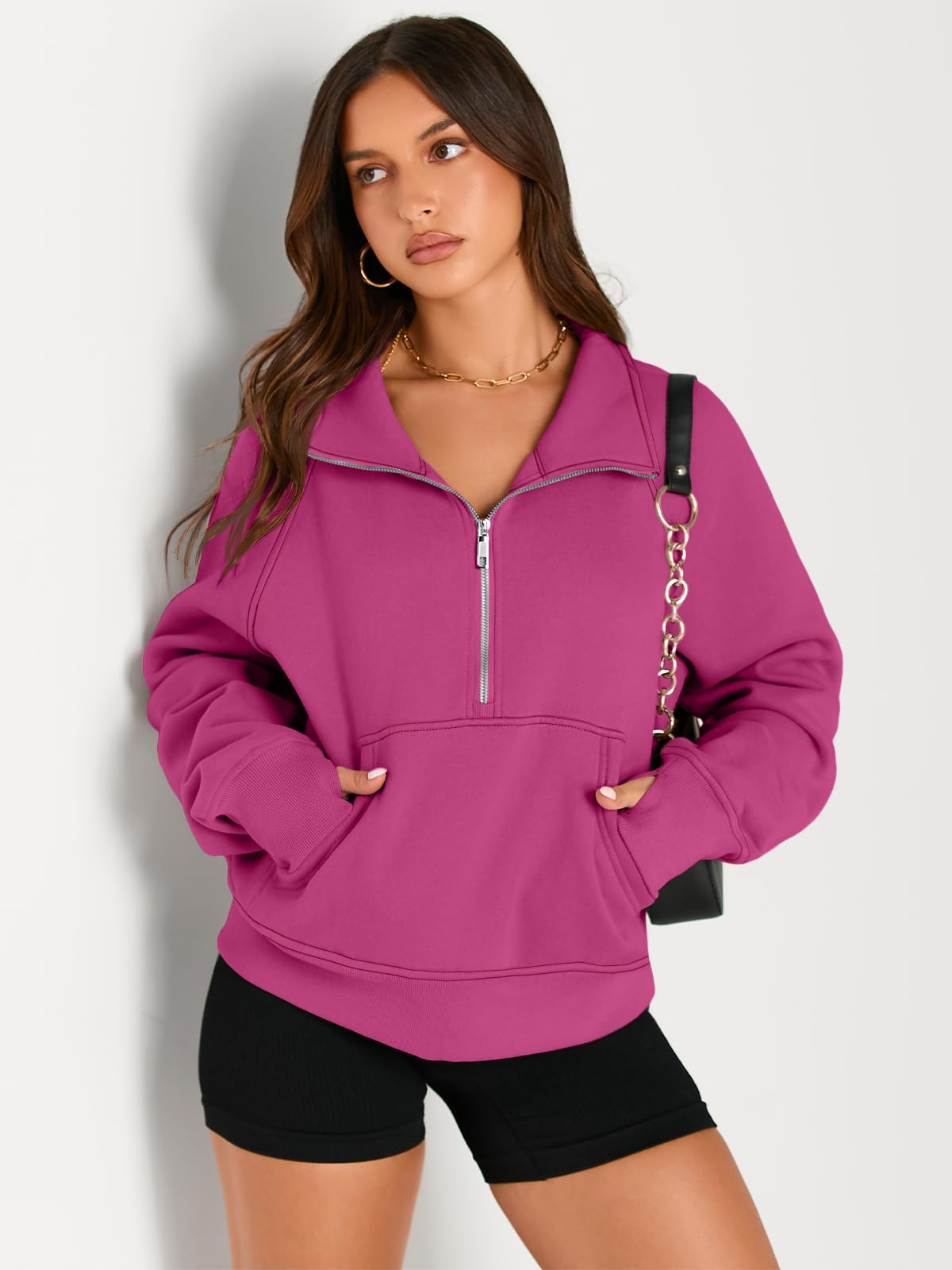 Fall outfits fleece sweatshirt