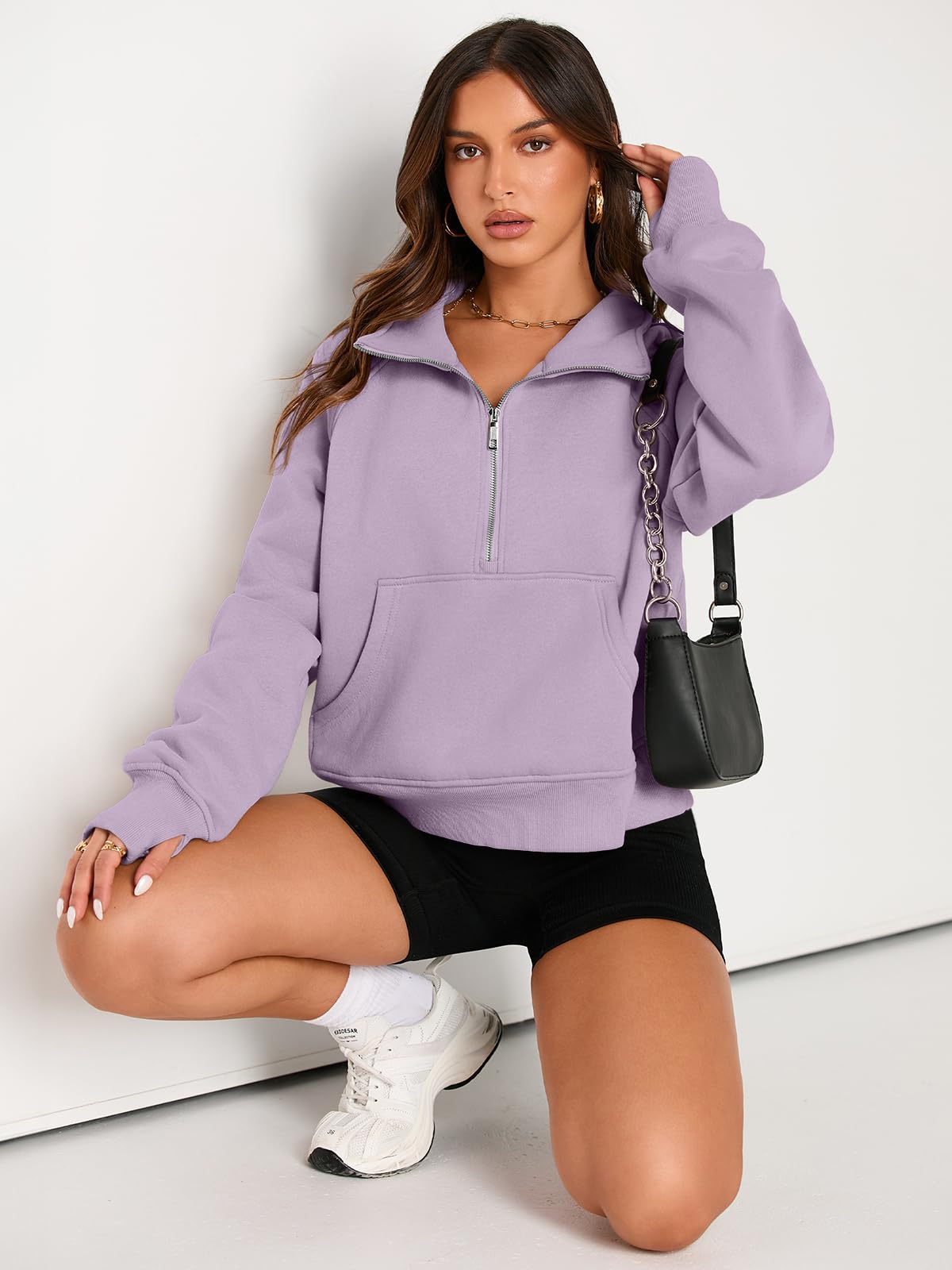 Fall outfits fleece sweatshirt