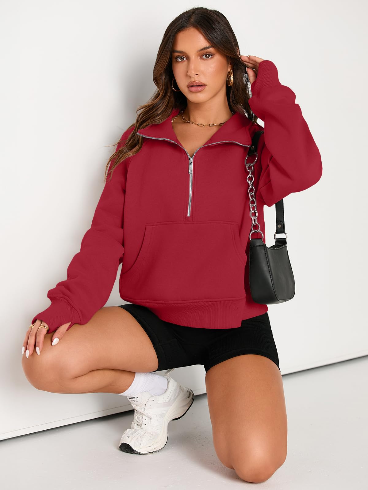 Fall outfits fleece sweatshirt