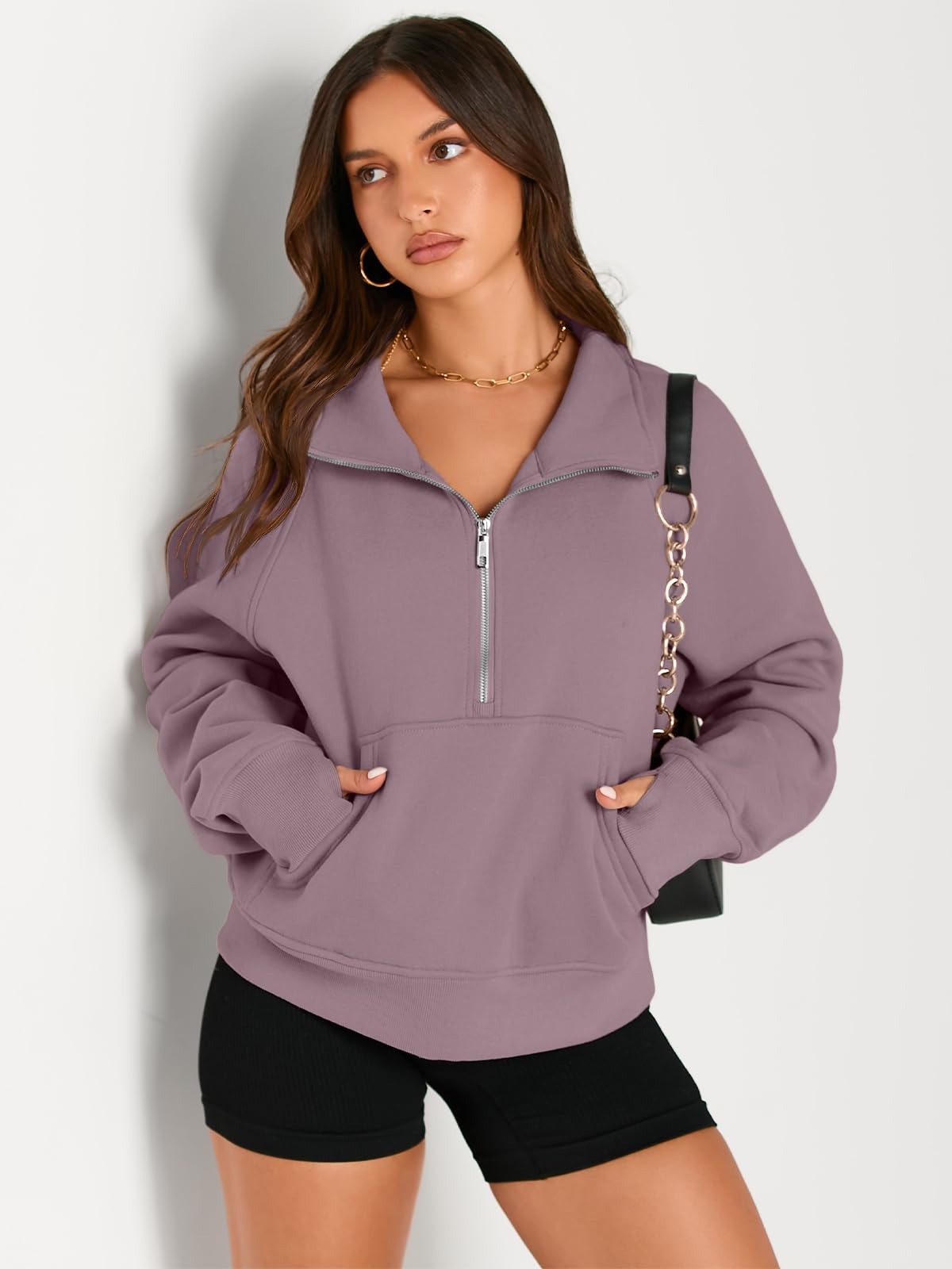 Fall outfits fleece sweatshirt