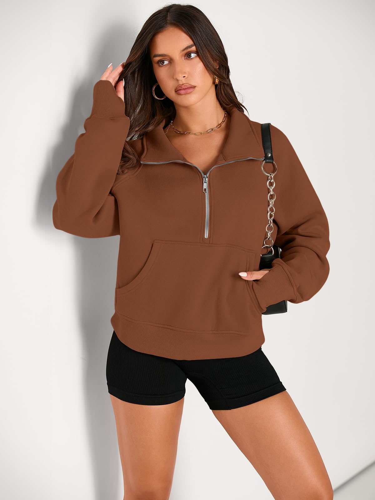 Fall outfits fleece sweatshirt