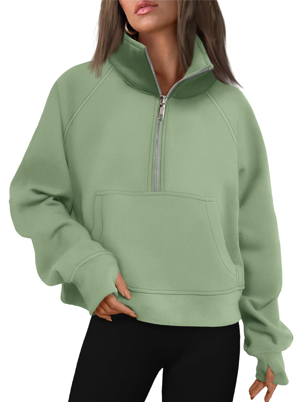 Fall outfits fleece sweatshirt