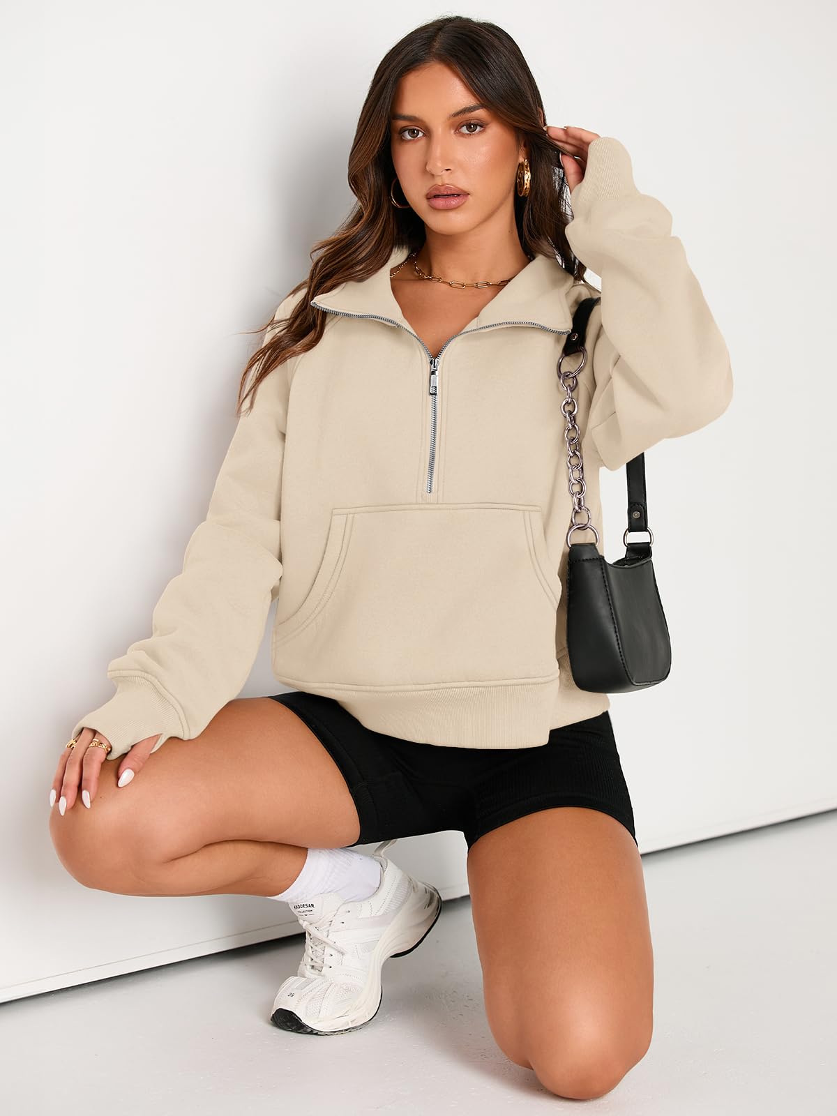 Fall outfits fleece sweatshirt