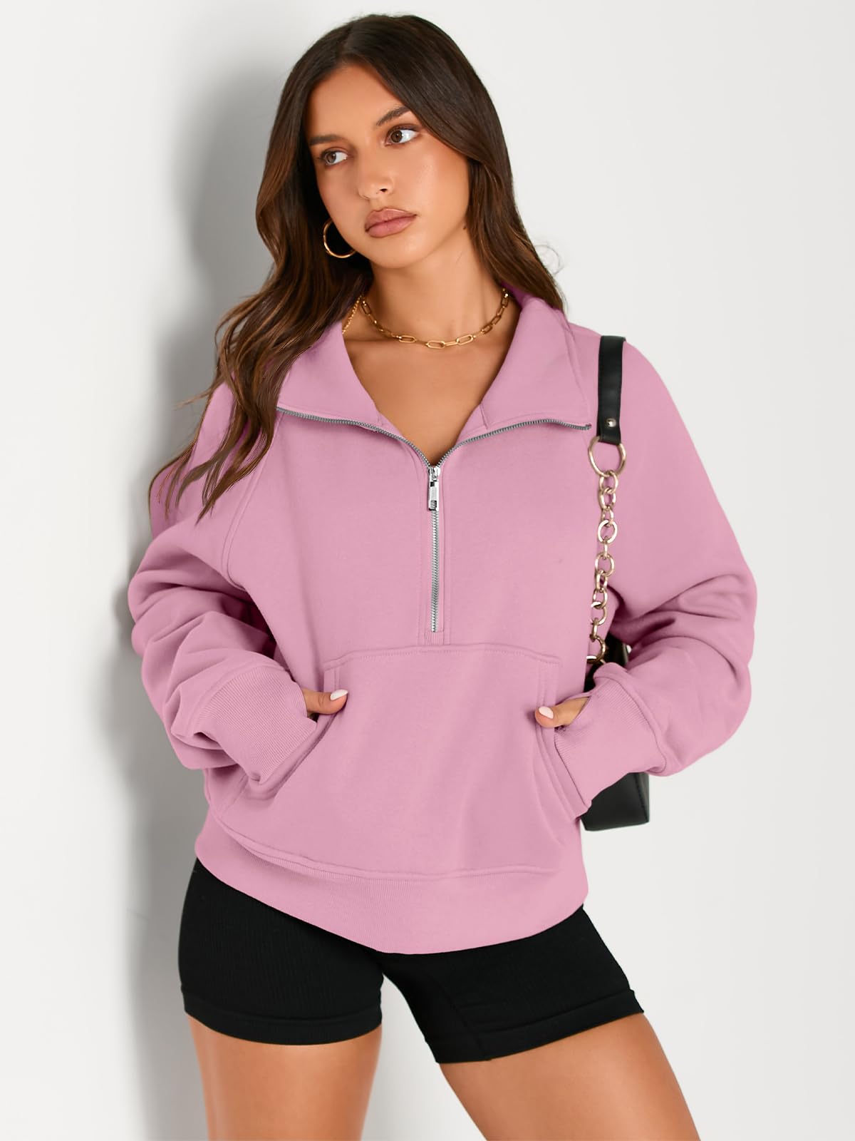 Fall outfits fleece sweatshirt