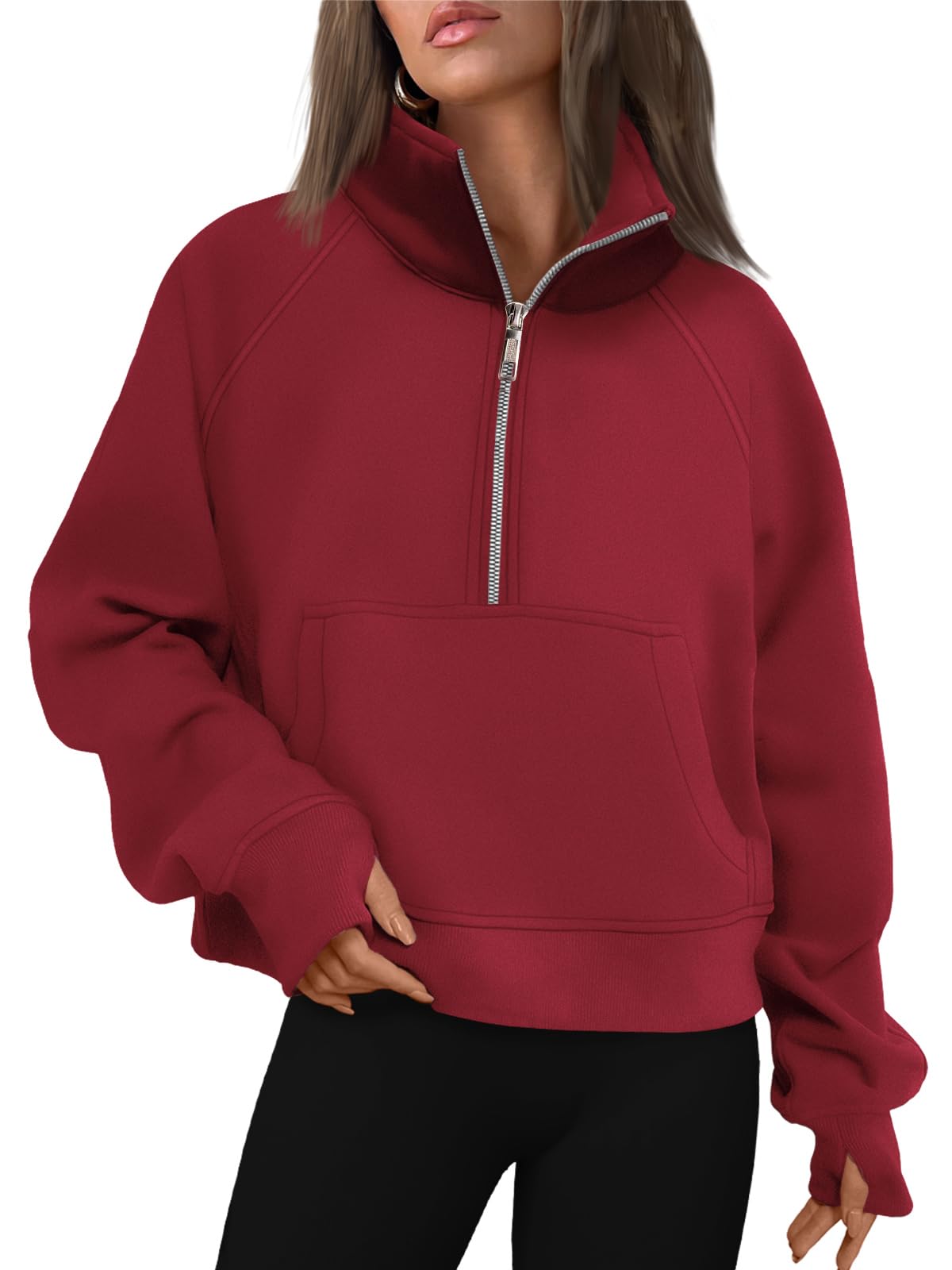 Fall outfits fleece sweatshirt