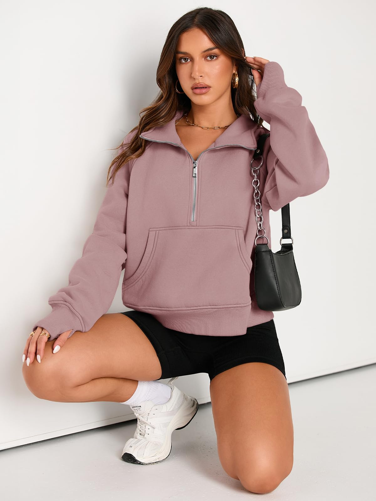 Fall outfits fleece sweatshirt