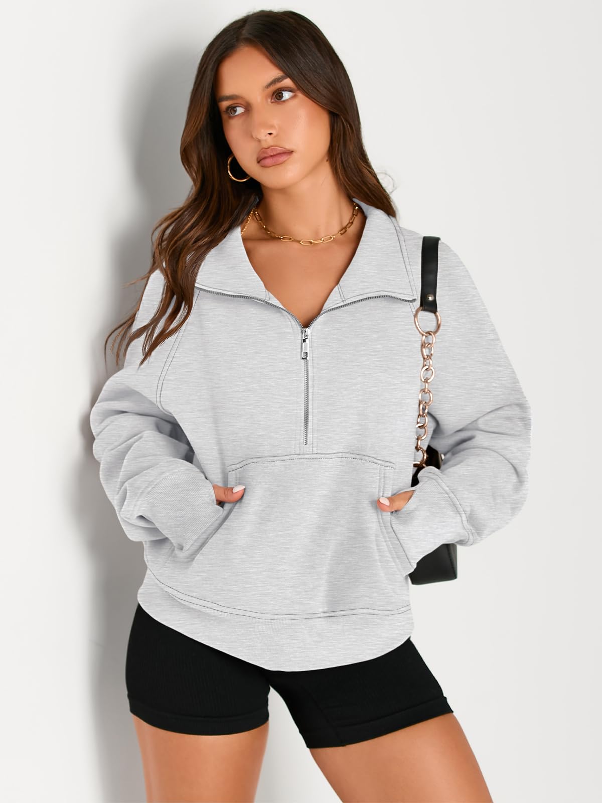 Fall outfits fleece sweatshirt