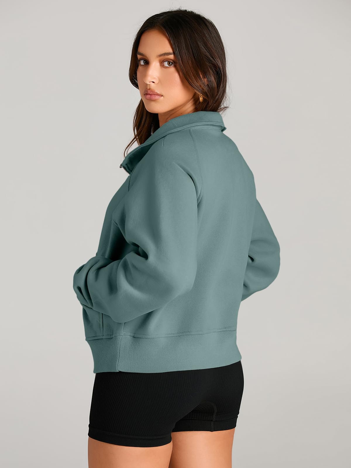 Fall outfits fleece sweatshirt