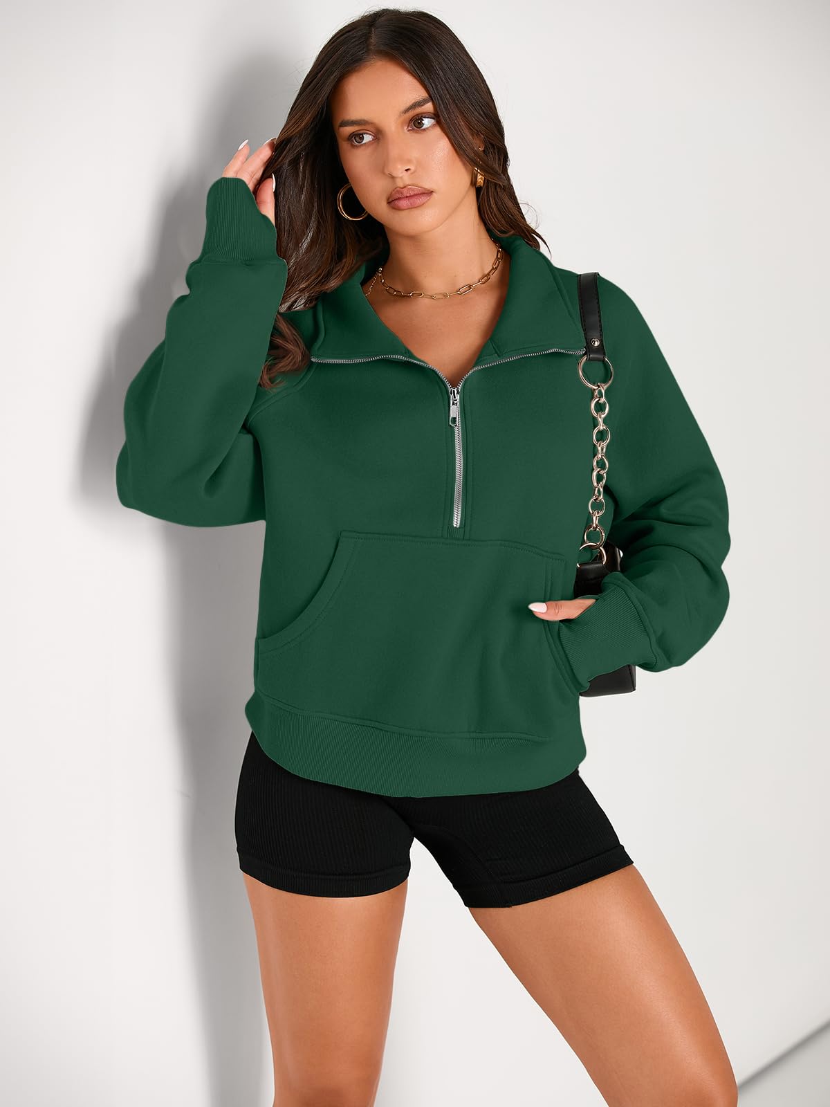 Fall outfits fleece sweatshirt