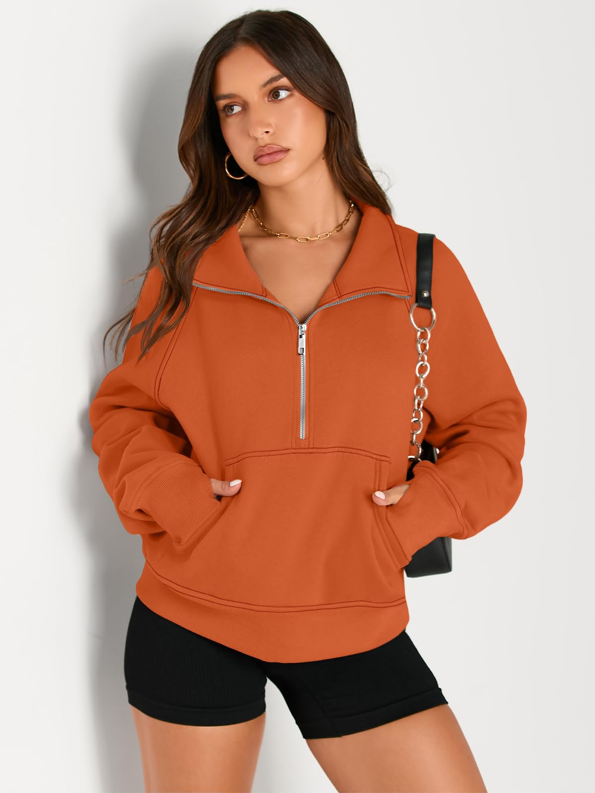 Fall outfits fleece sweatshirt