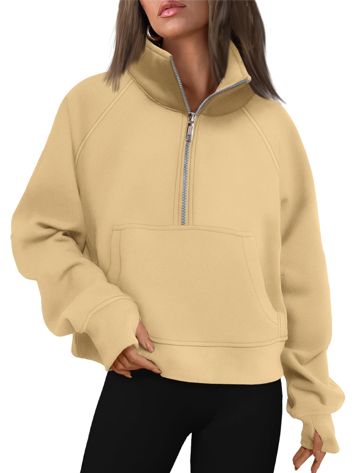 Fall outfits fleece sweatshirt