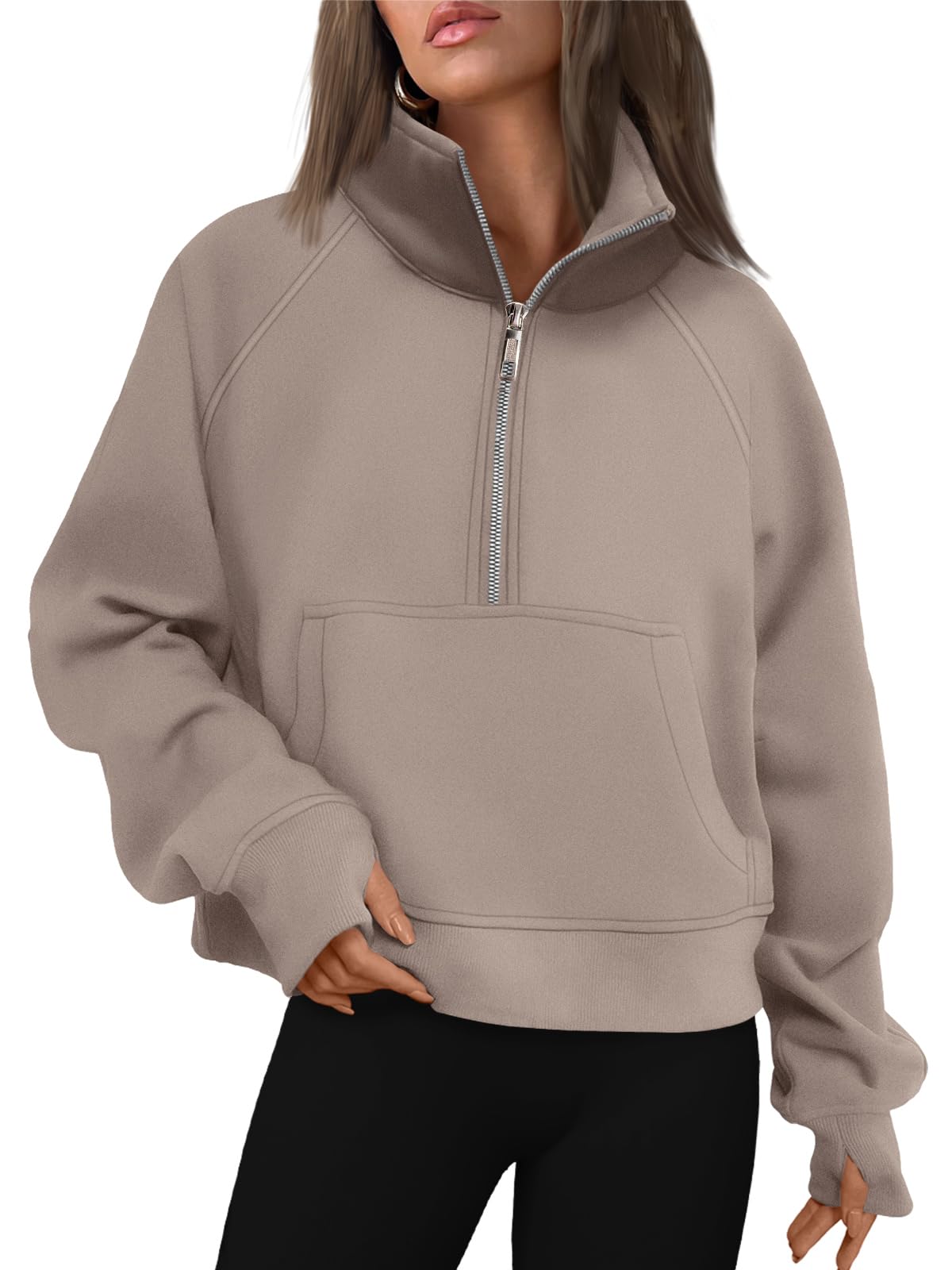 Fall outfits fleece sweatshirt