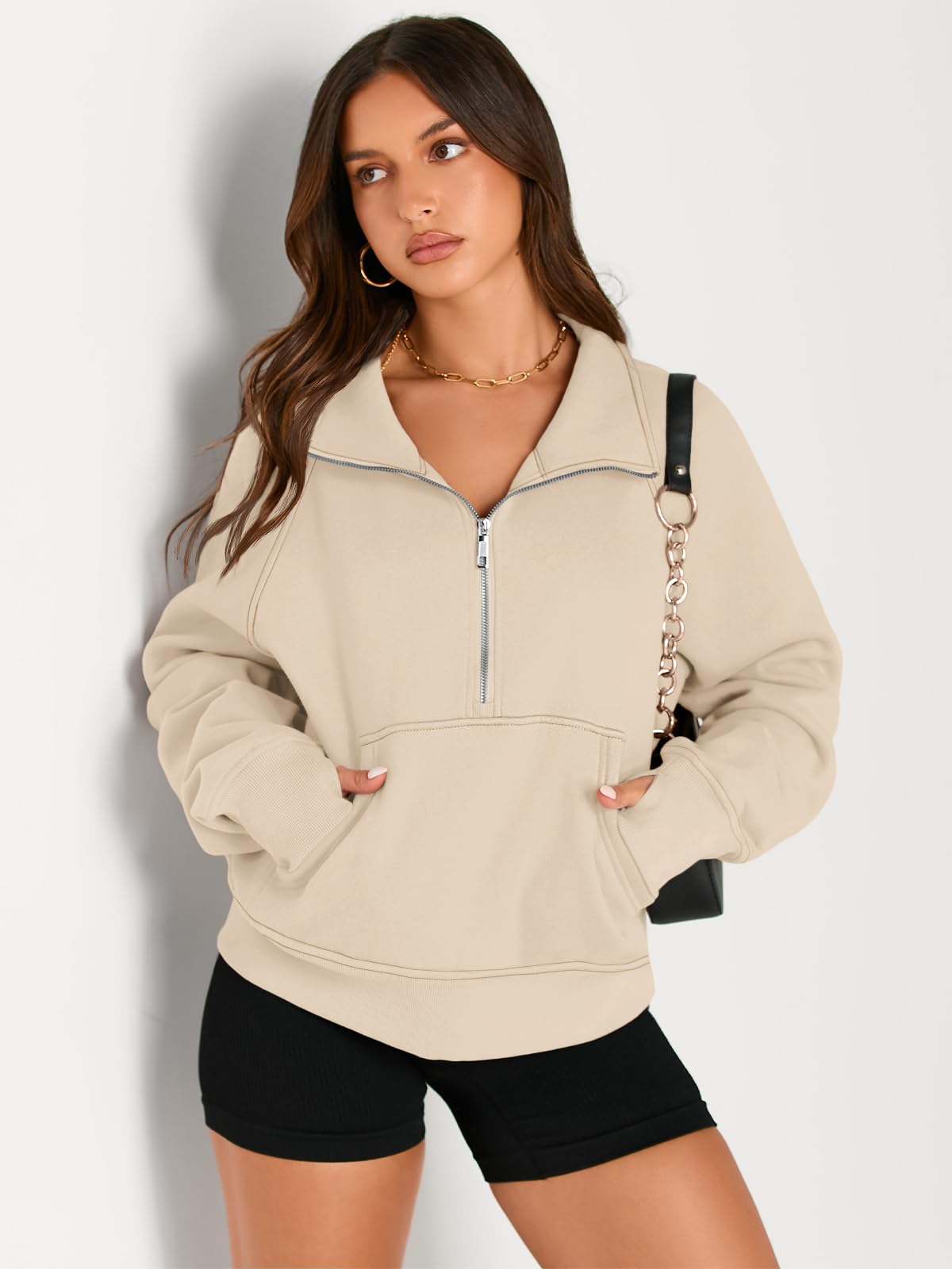 Fall outfits fleece sweatshirt