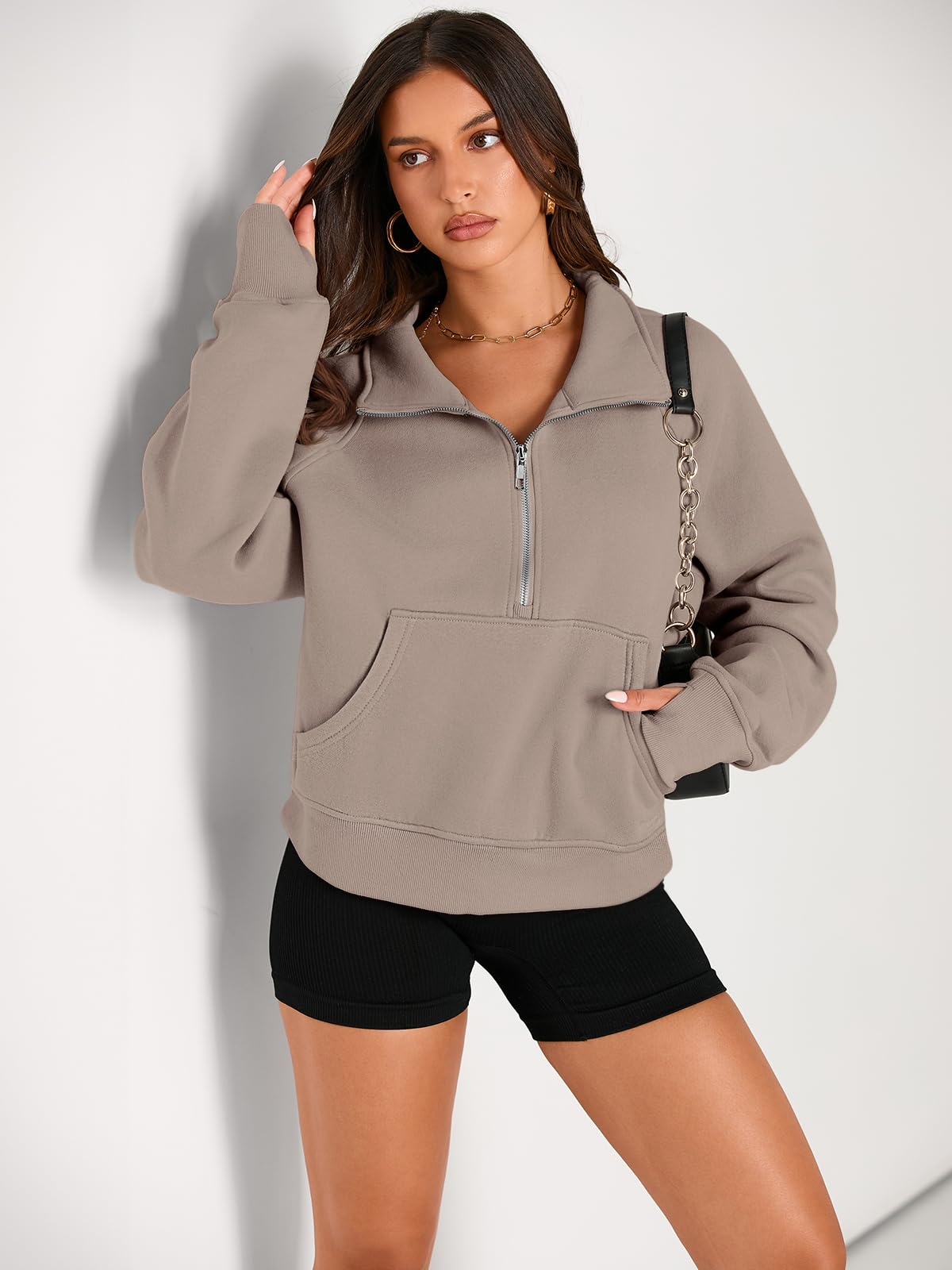 Fall outfits fleece sweatshirt