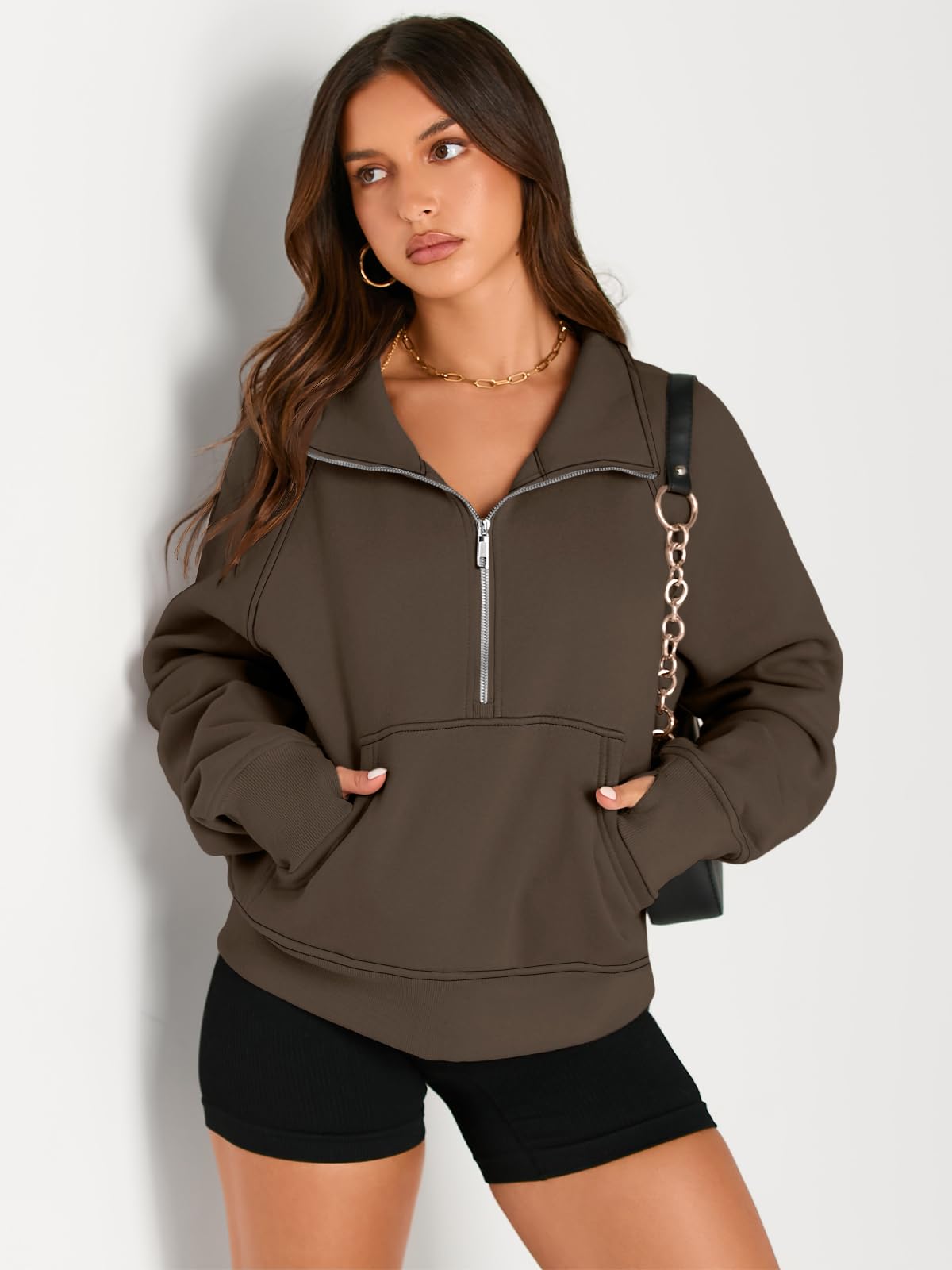 Fall outfits fleece sweatshirt