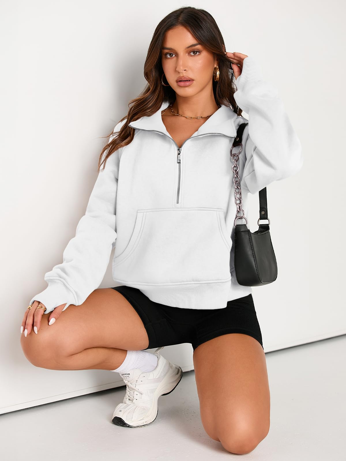 Fall outfits fleece sweatshirt