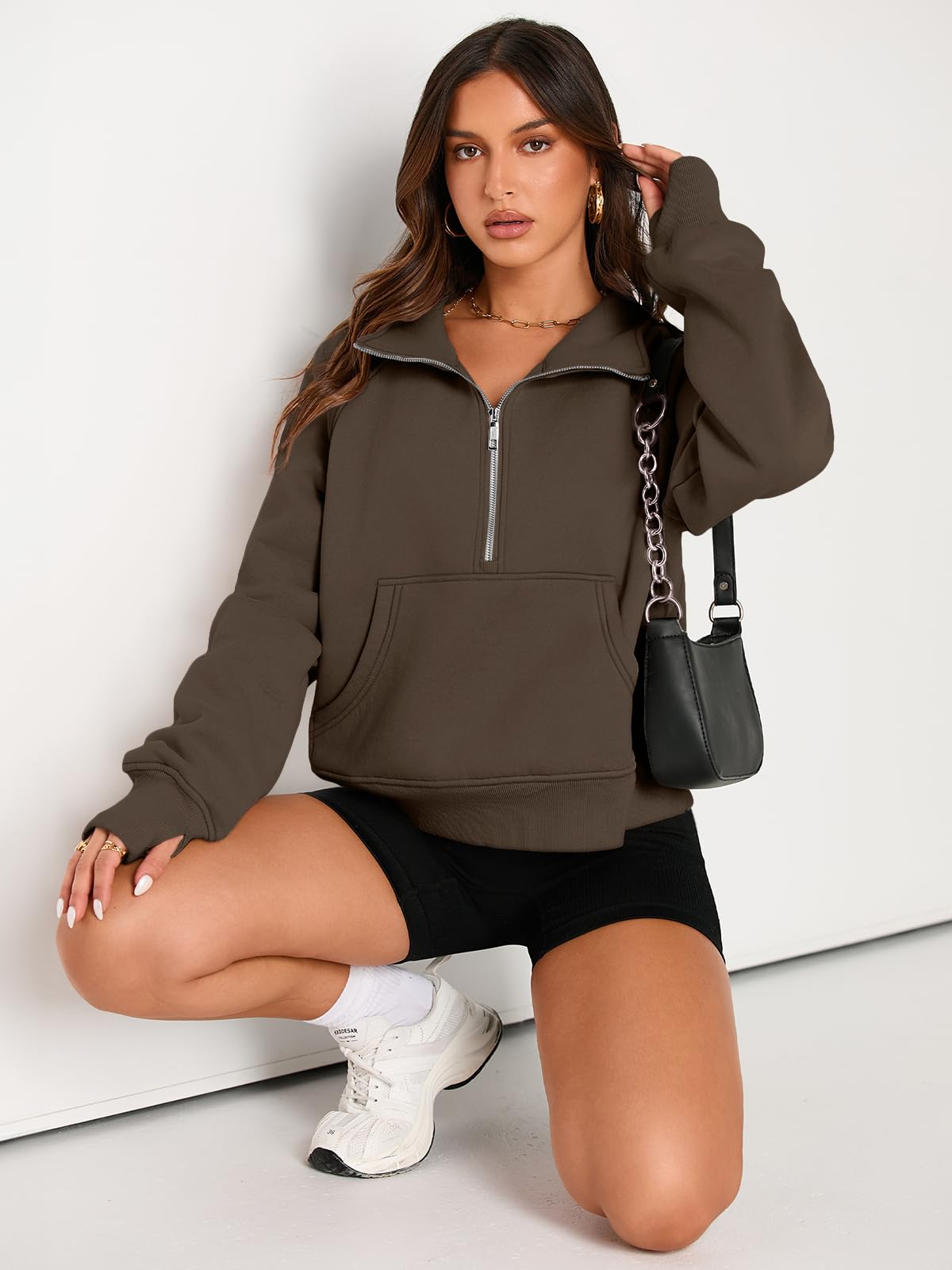 Fall outfits fleece sweatshirt