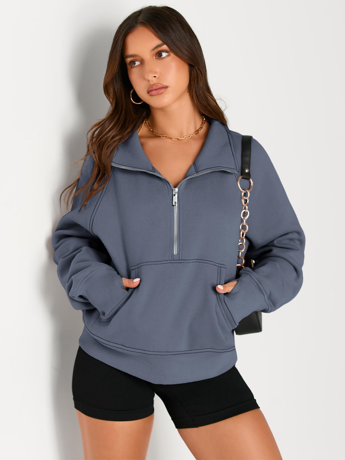 Fall outfits fleece sweatshirt