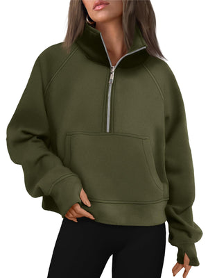 Fall outfits fleece sweatshirt