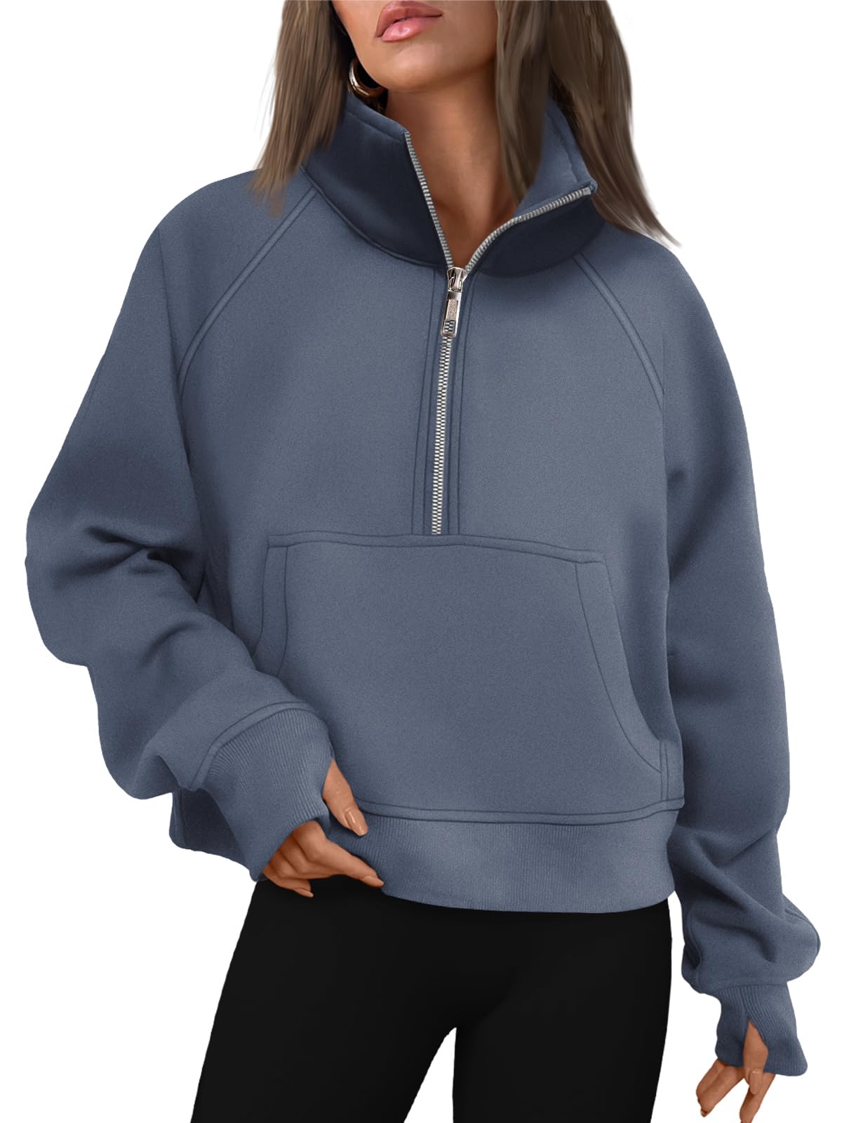 Fall outfits fleece sweatshirt