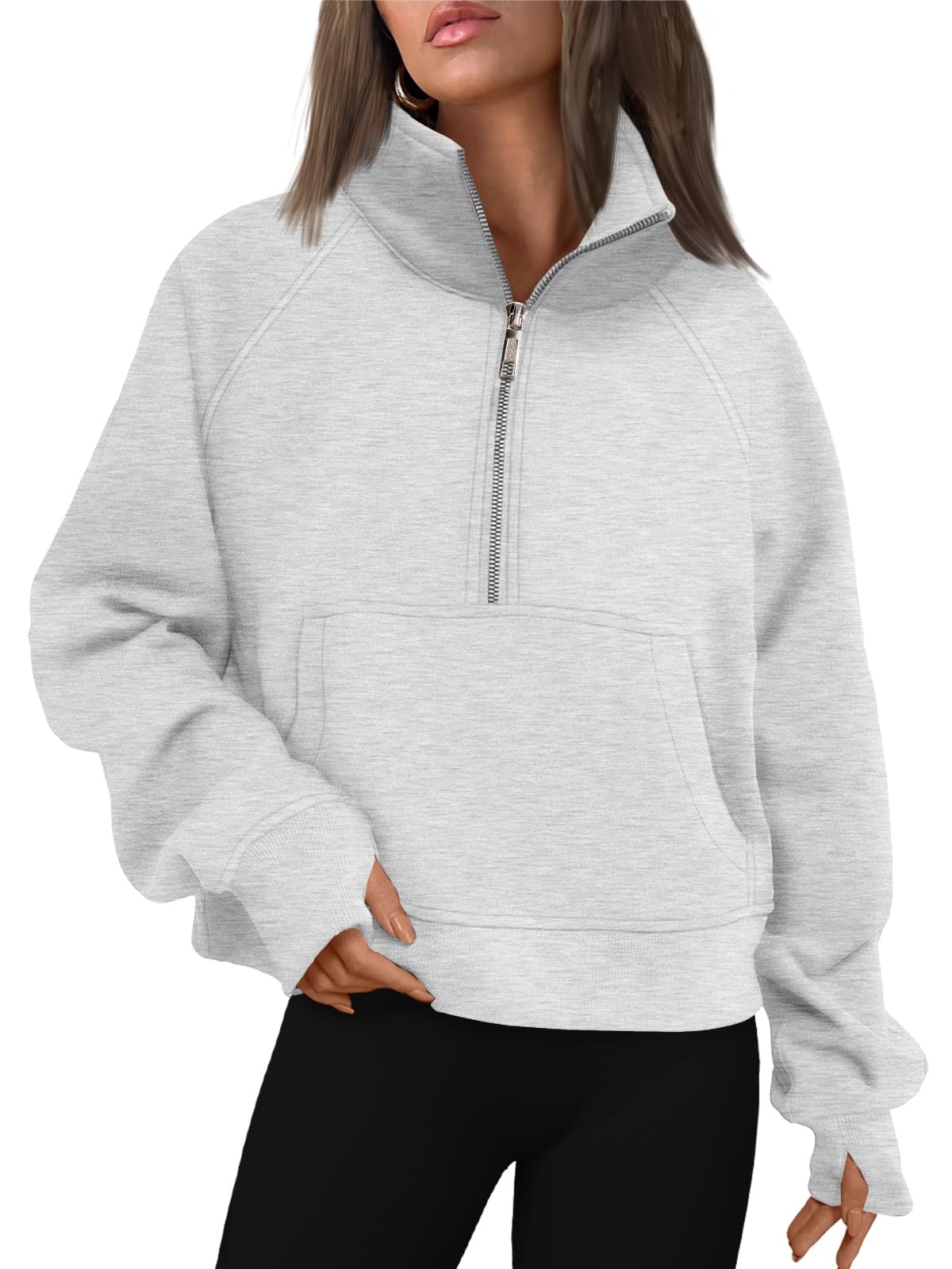 Fall outfits fleece sweatshirt