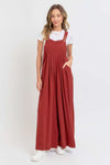 Adjustable Strap Overall Wide Leg Jumpsuit - The Diva Goddess