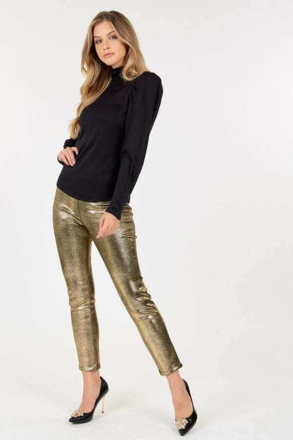 Animal Skin Vinyl Ankle Pants - The Diva Goddess