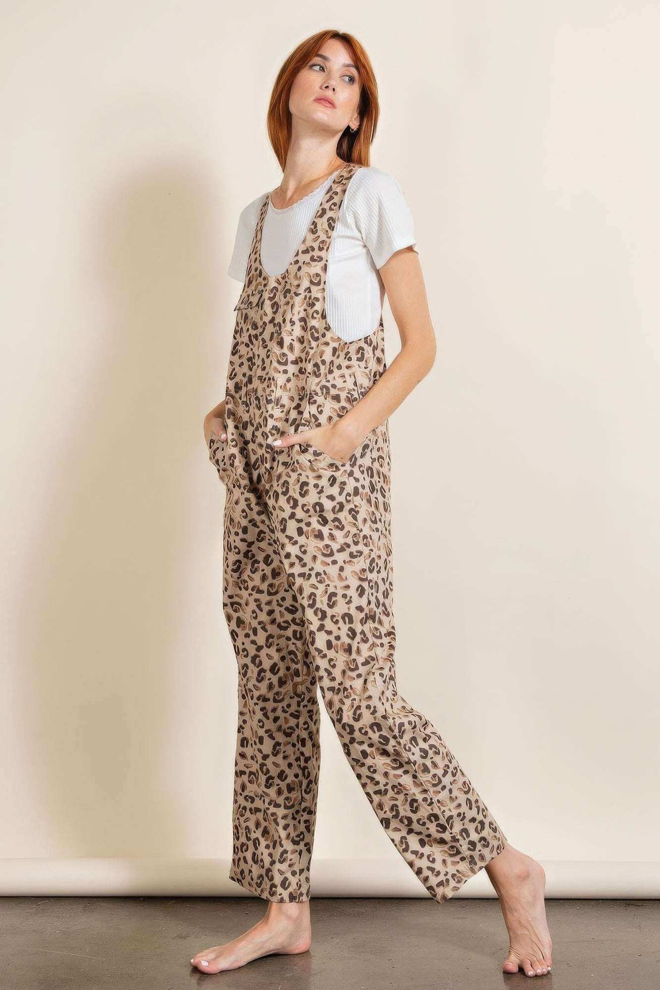 Animal/leopard Printed Jumpsuit - The Diva Goddess