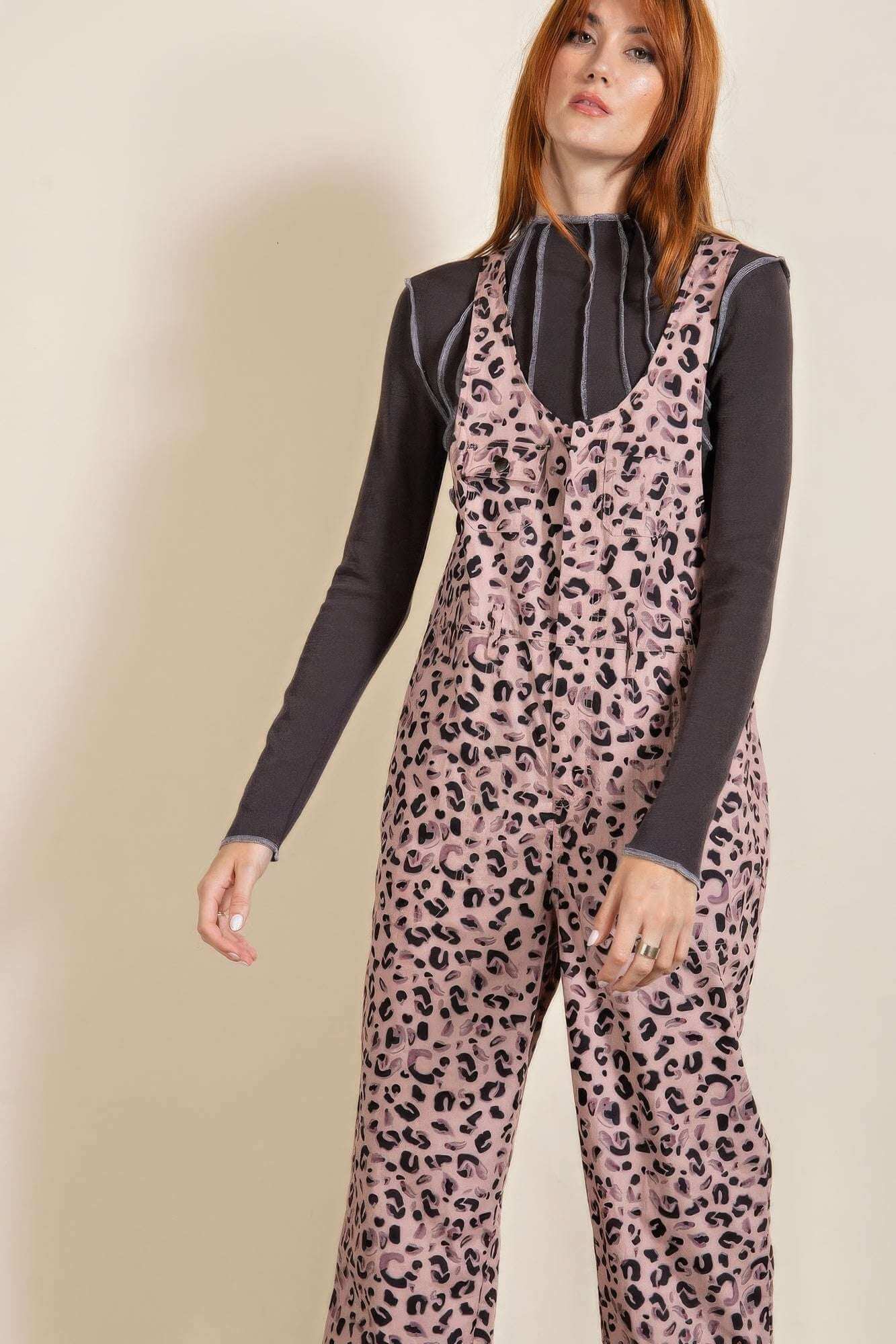 Animal/leopard Printed Jumpsuit - The Diva Goddess