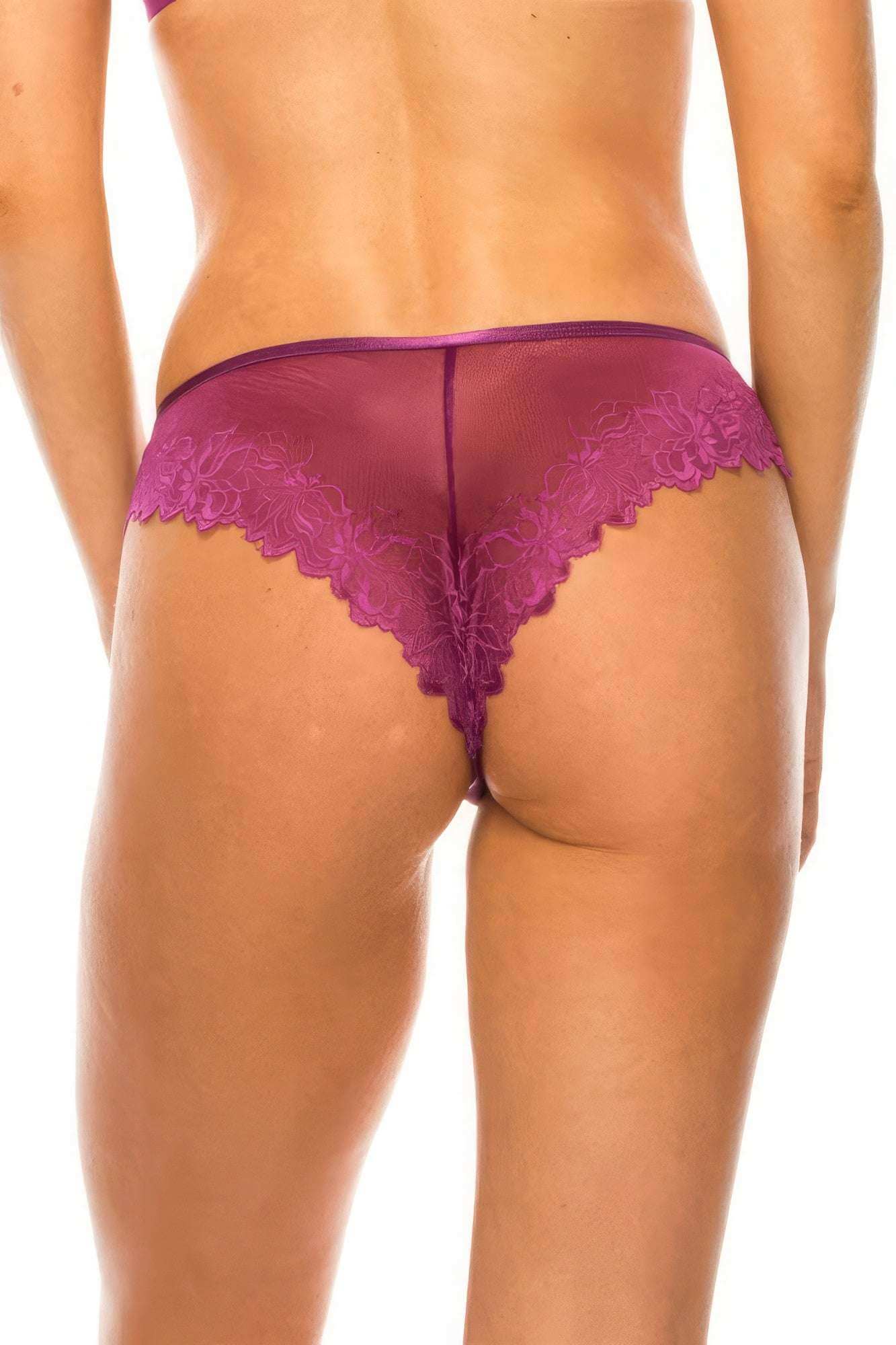 Back Floral Lace Panty - The Diva Goddess