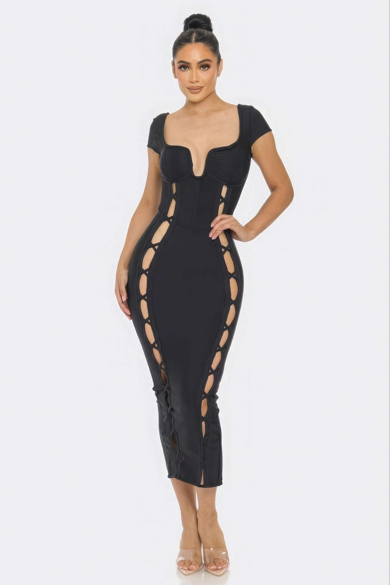 Bandage Midi Dress - The Diva Goddess