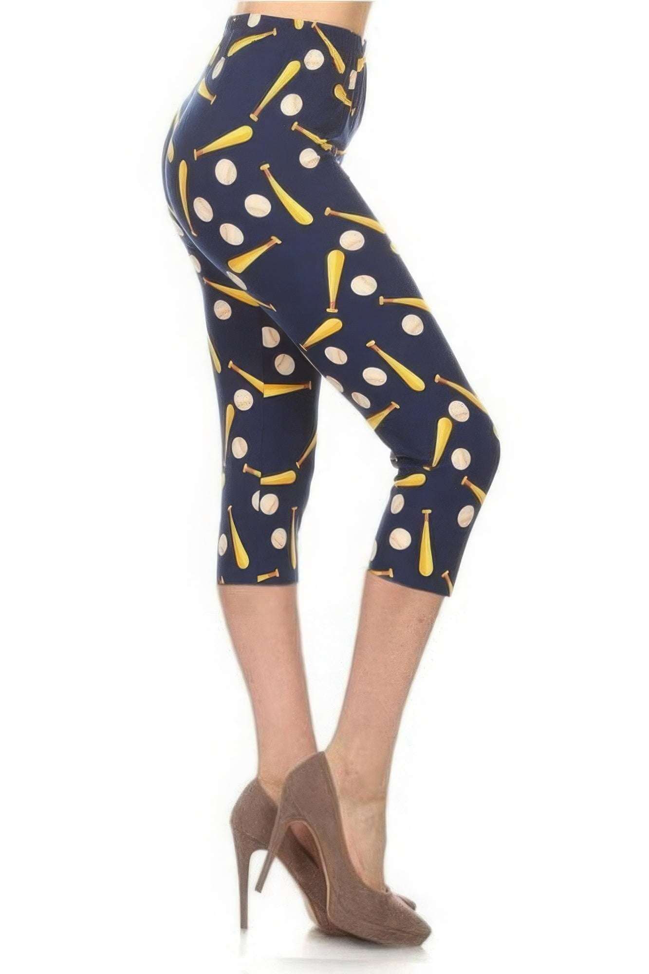 Baseball printed leggings - The Diva Goddess