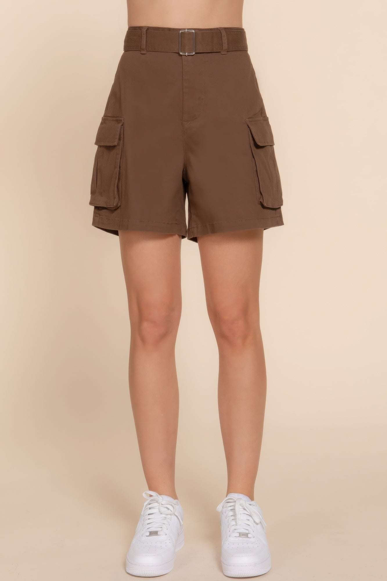 Belted Cargo Shorts - The Diva Goddess