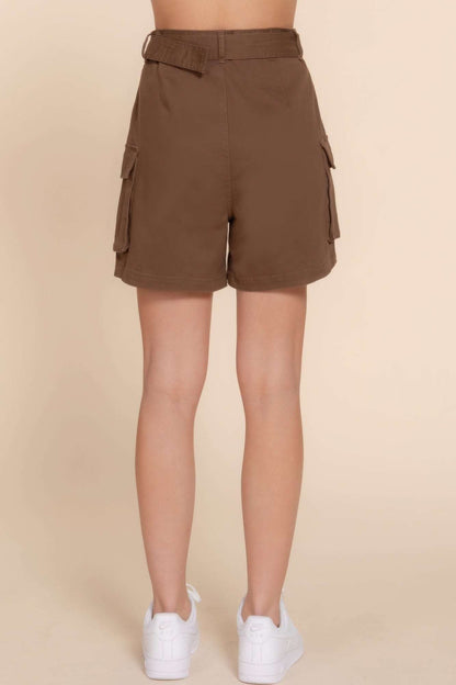 Belted Cargo Shorts - The Diva Goddess