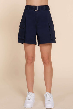 Belted Cargo Shorts - The Diva Goddess