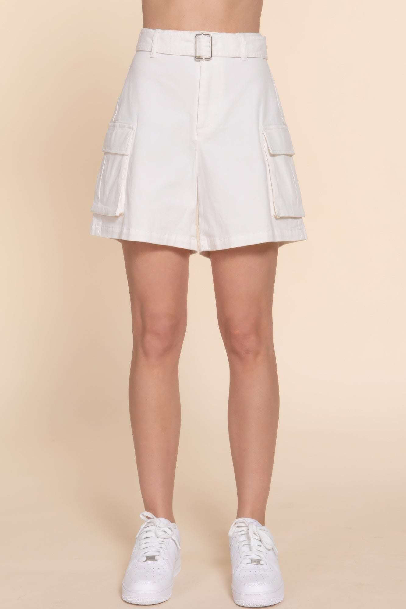 Belted Cargo Shorts - The Diva Goddess