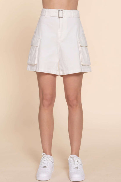 Belted Cargo Shorts - The Diva Goddess