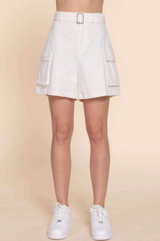 Belted Cargo Shorts - The Diva Goddess