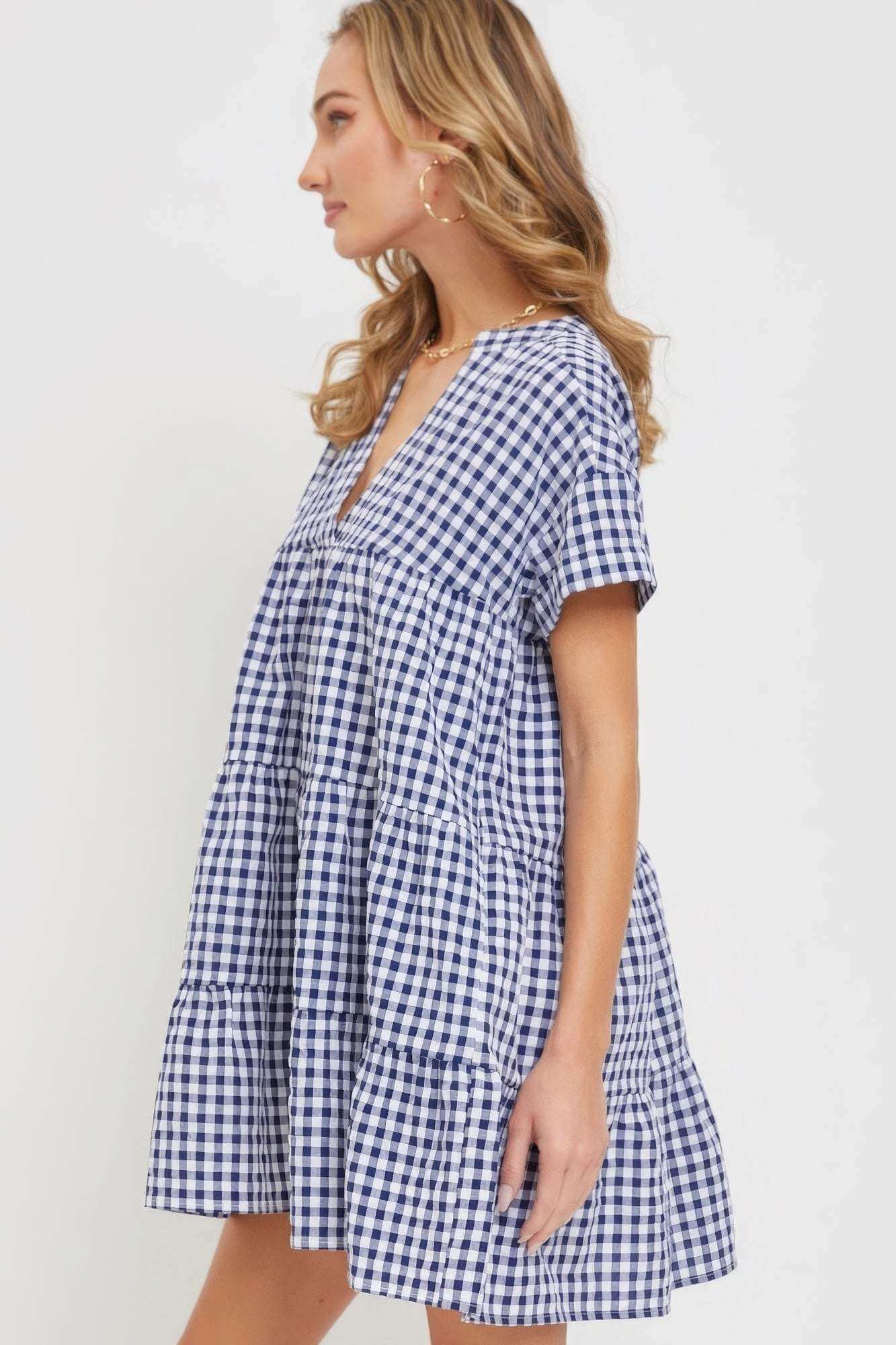 Bodydoll Gingham Dress - The Diva Goddess