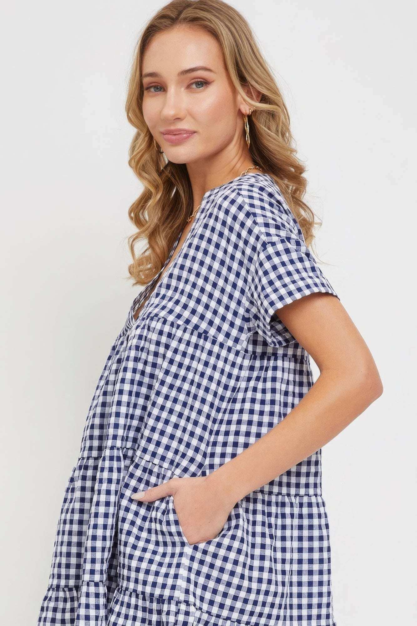 Bodydoll Gingham Dress - The Diva Goddess