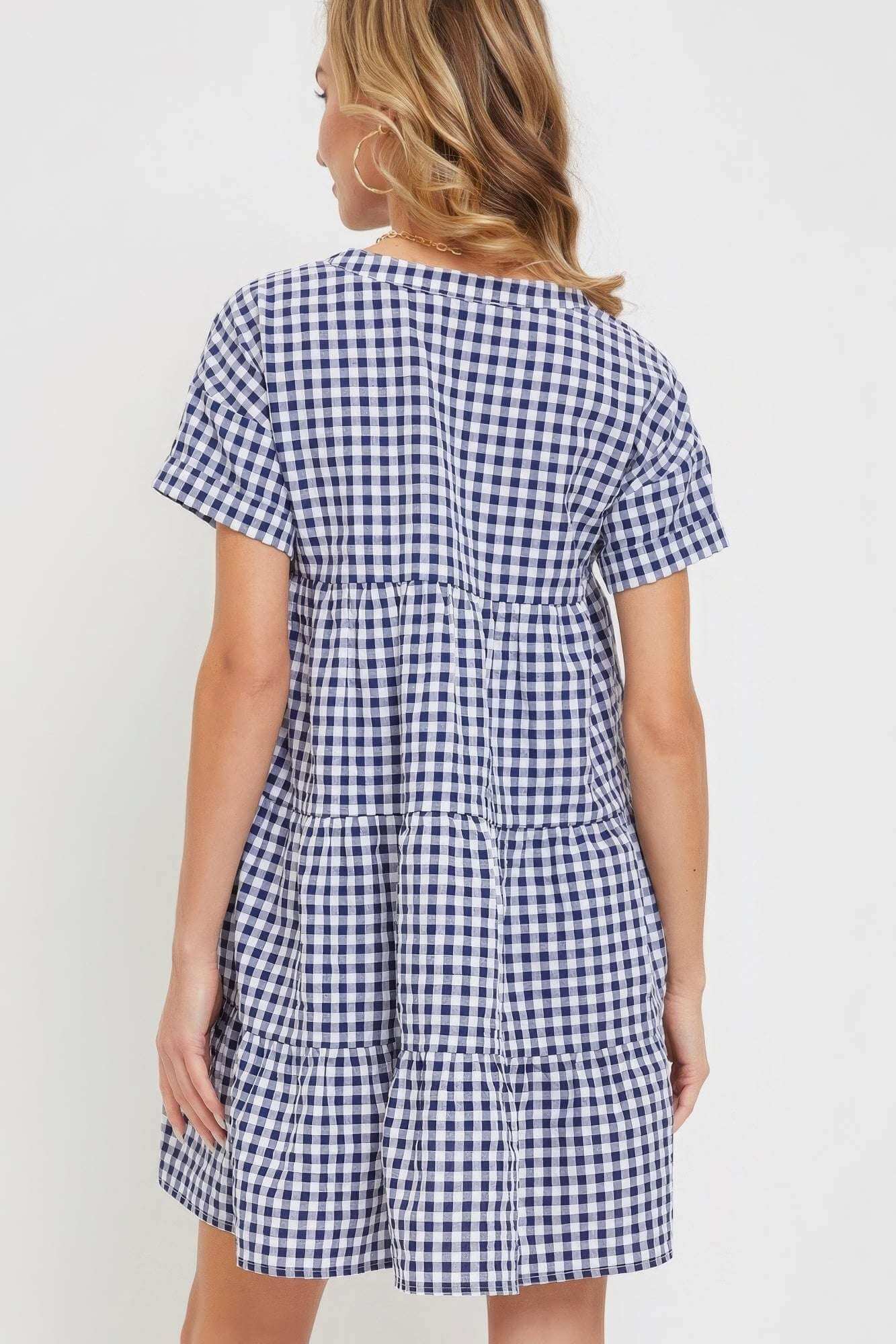 Bodydoll Gingham Dress - The Diva Goddess