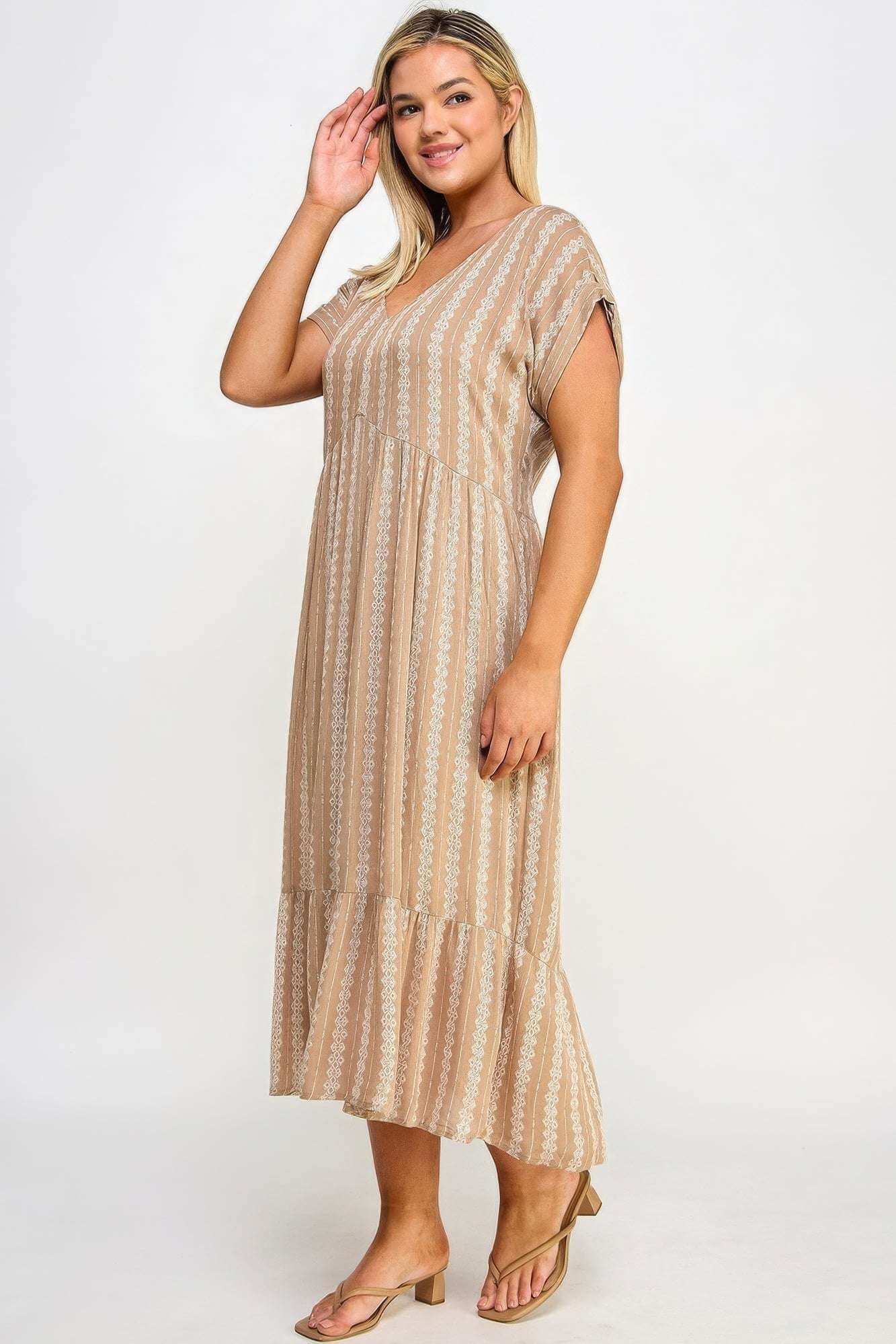 Boho Maxi Dress W/ Slip - The Diva Goddess