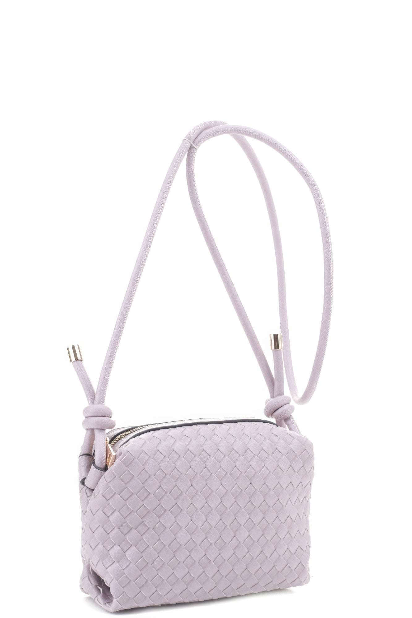 Braid Texture Zipper Crossbody Bag - The Diva Goddess