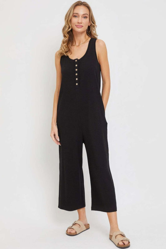 Buttondown Jumpsuit - The Diva Goddess