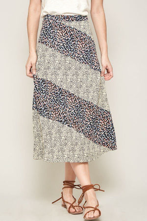 Floralprint Midi Skirt