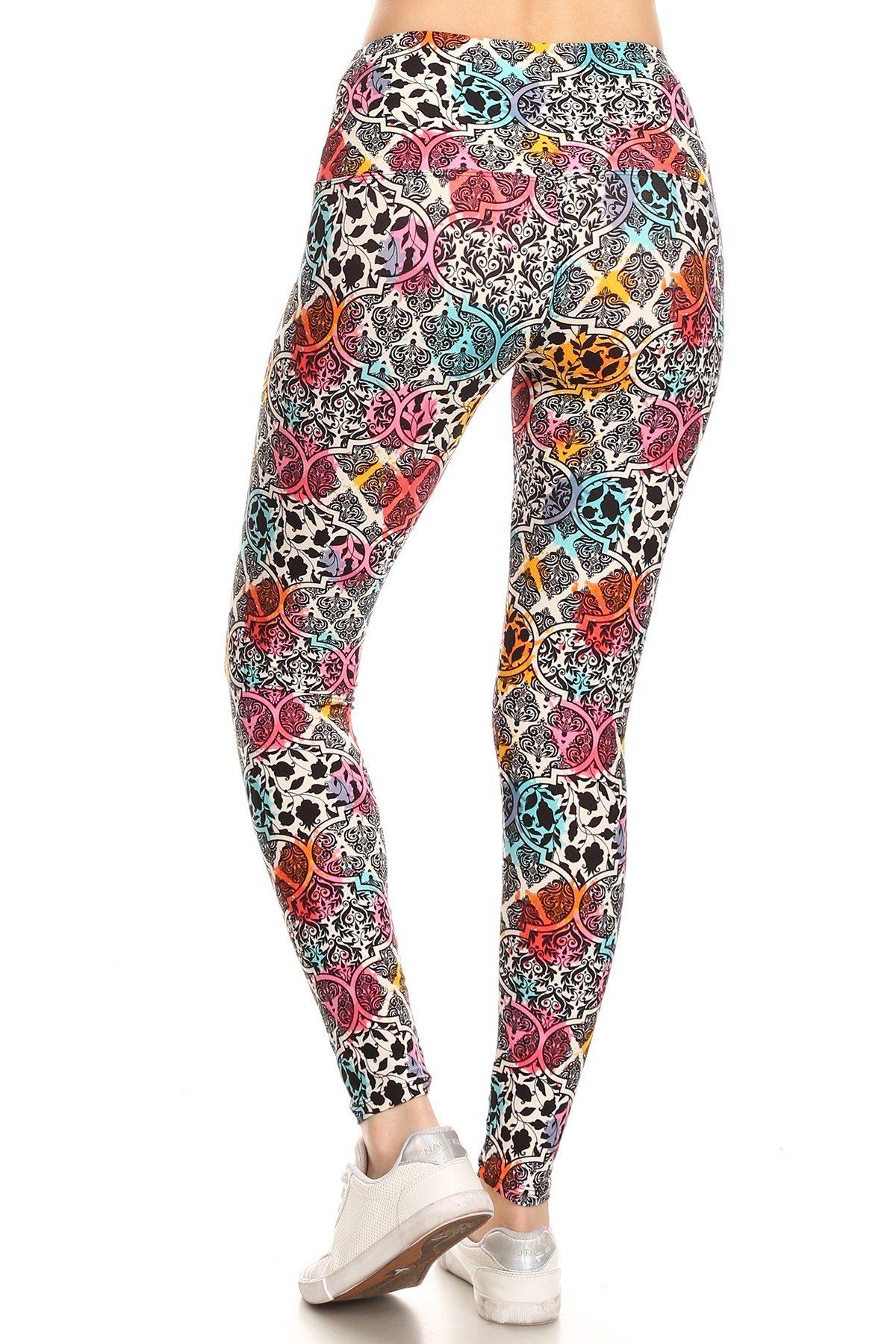 Yoga patterned leggings