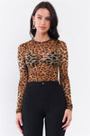 Leopard print bodysuit