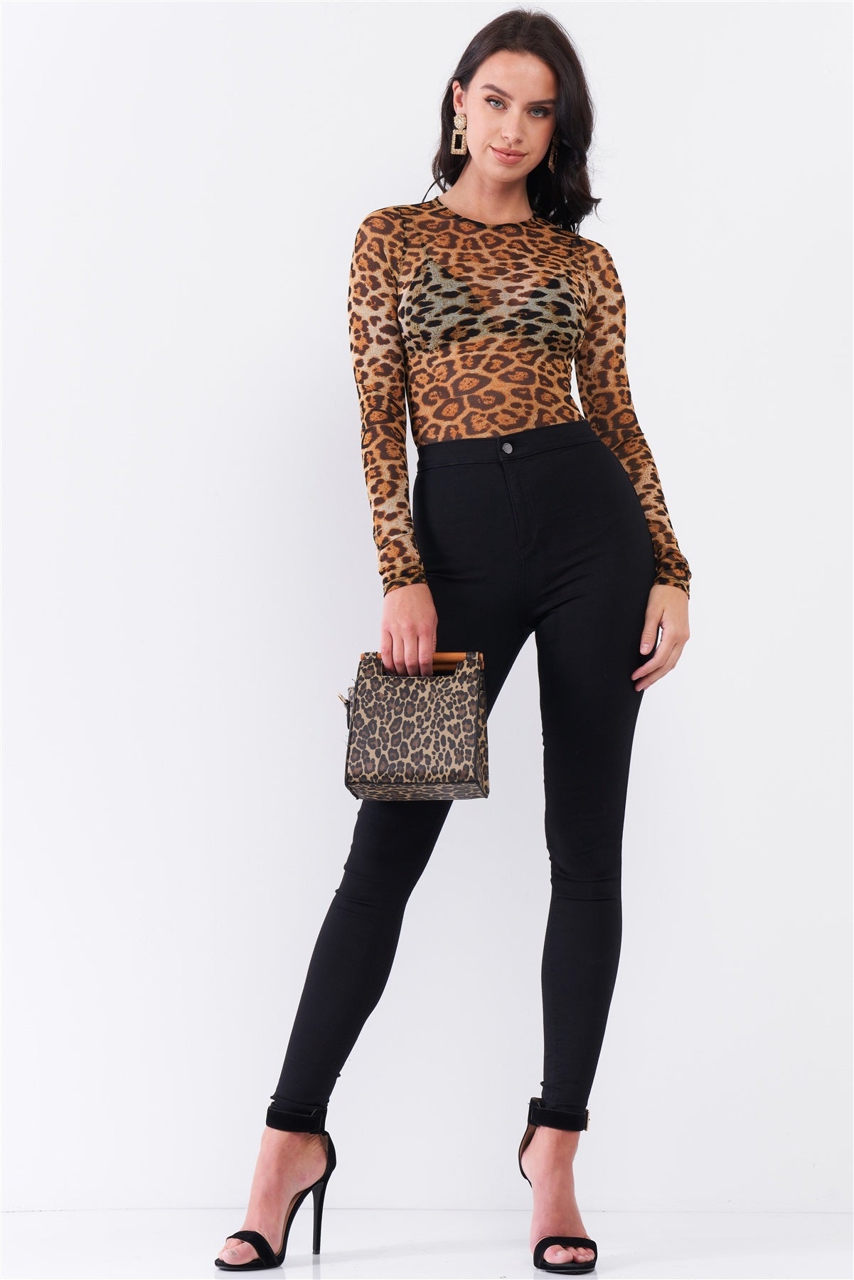 Leopard print bodysuit